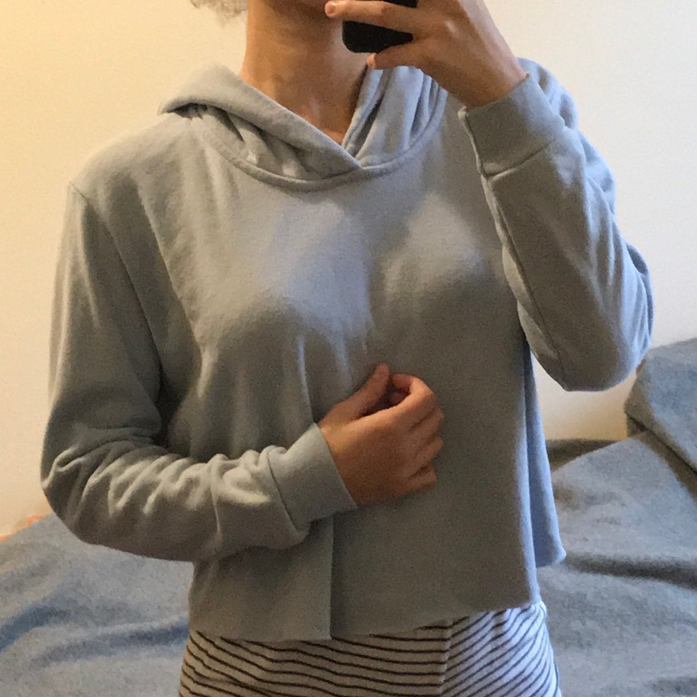 BRANDY MELVILLE BABY BLUE HOODIE